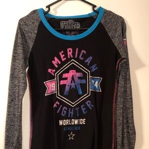 American fighter long sleeve shirt